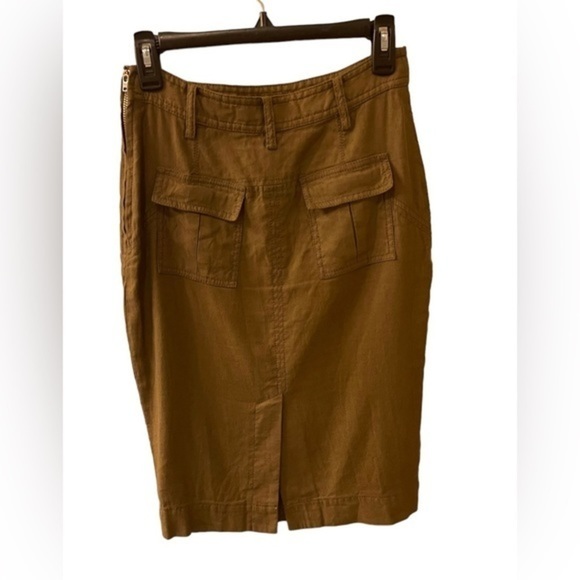 DIANNE von FUSTENBURG Olive Drab Green Pencil Skirt Size 6 - Picture 2 of 9